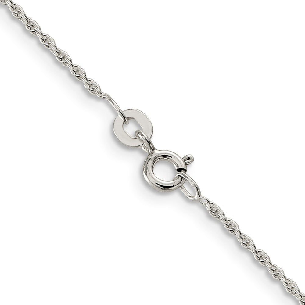 Sterling Silver 1.3mm Loose Rope Chain 24 Inches