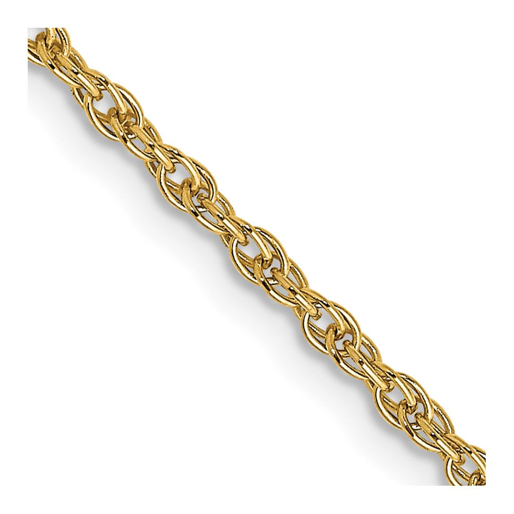 14K 20 inch Carded 1.55mm Cable Rope with Spring Ring Clasp Chain