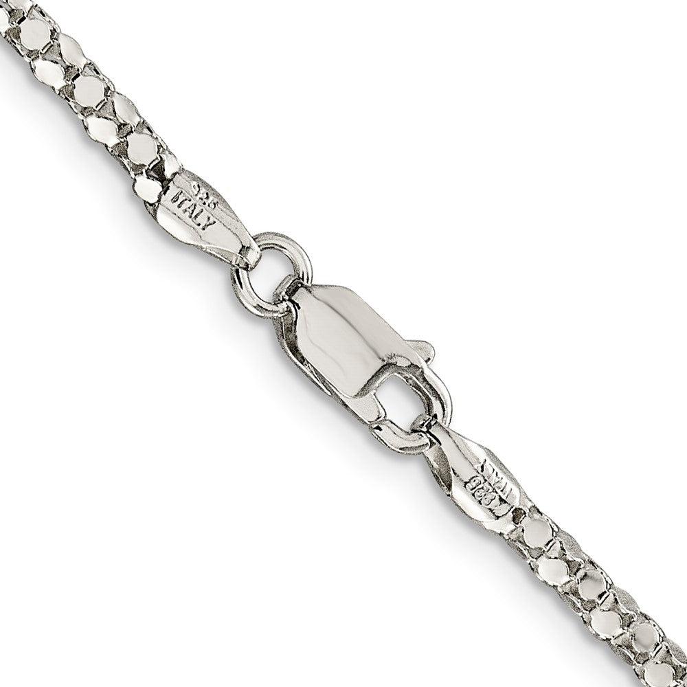 Sterling Silver 2.5mm Popcorn Chain 18 Inches