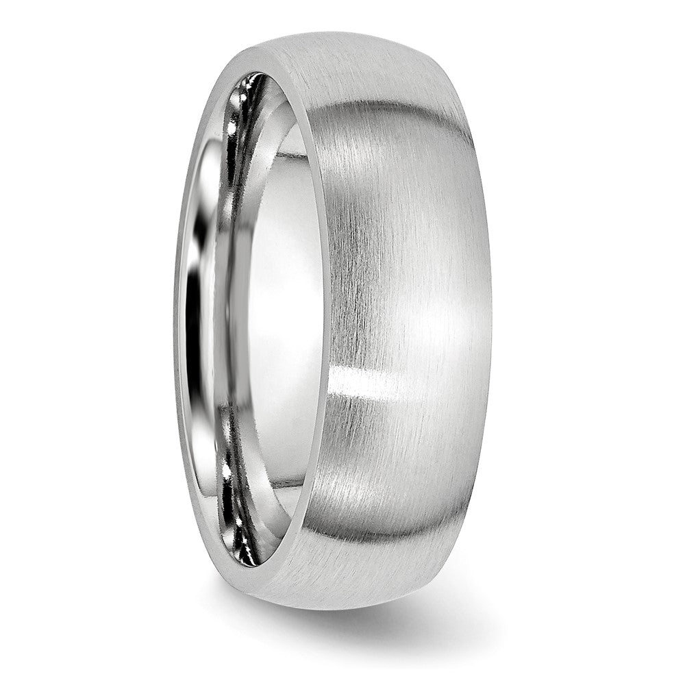 Cobalt Satin 7mm Half Round Band Size - 7
