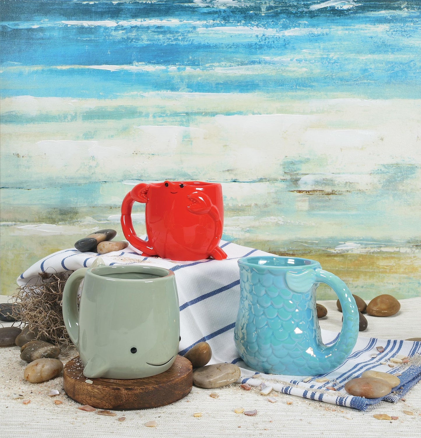 Our Name Is Mud Sculpted Mermaid Tail Mug