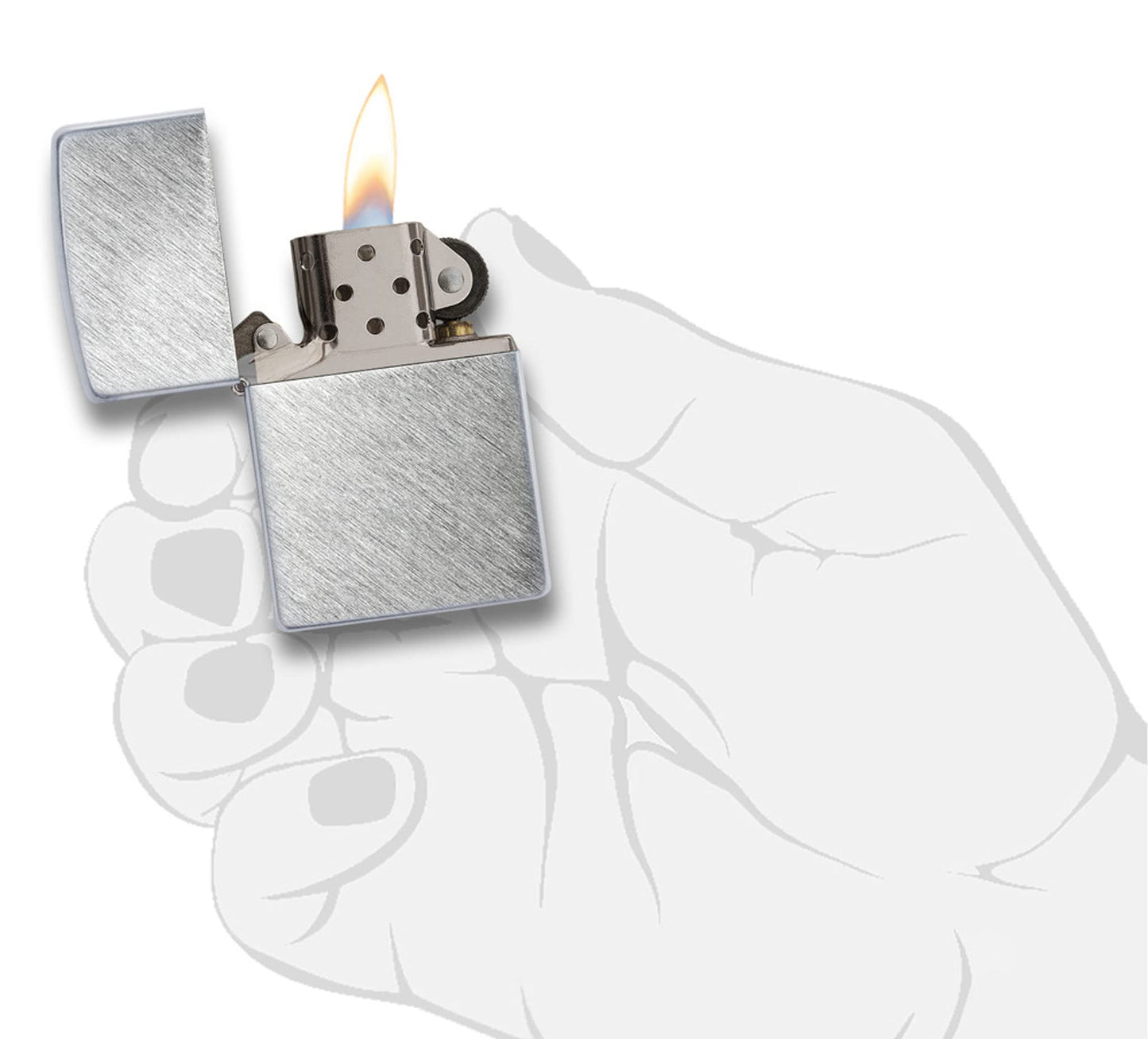 Zippo Herringbone Sweep Pocket Lighter