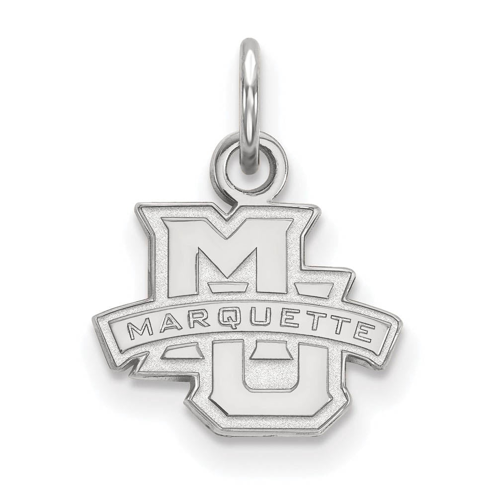 LogoArt Sterling Silver Marquette University Xs Pendant Necklace