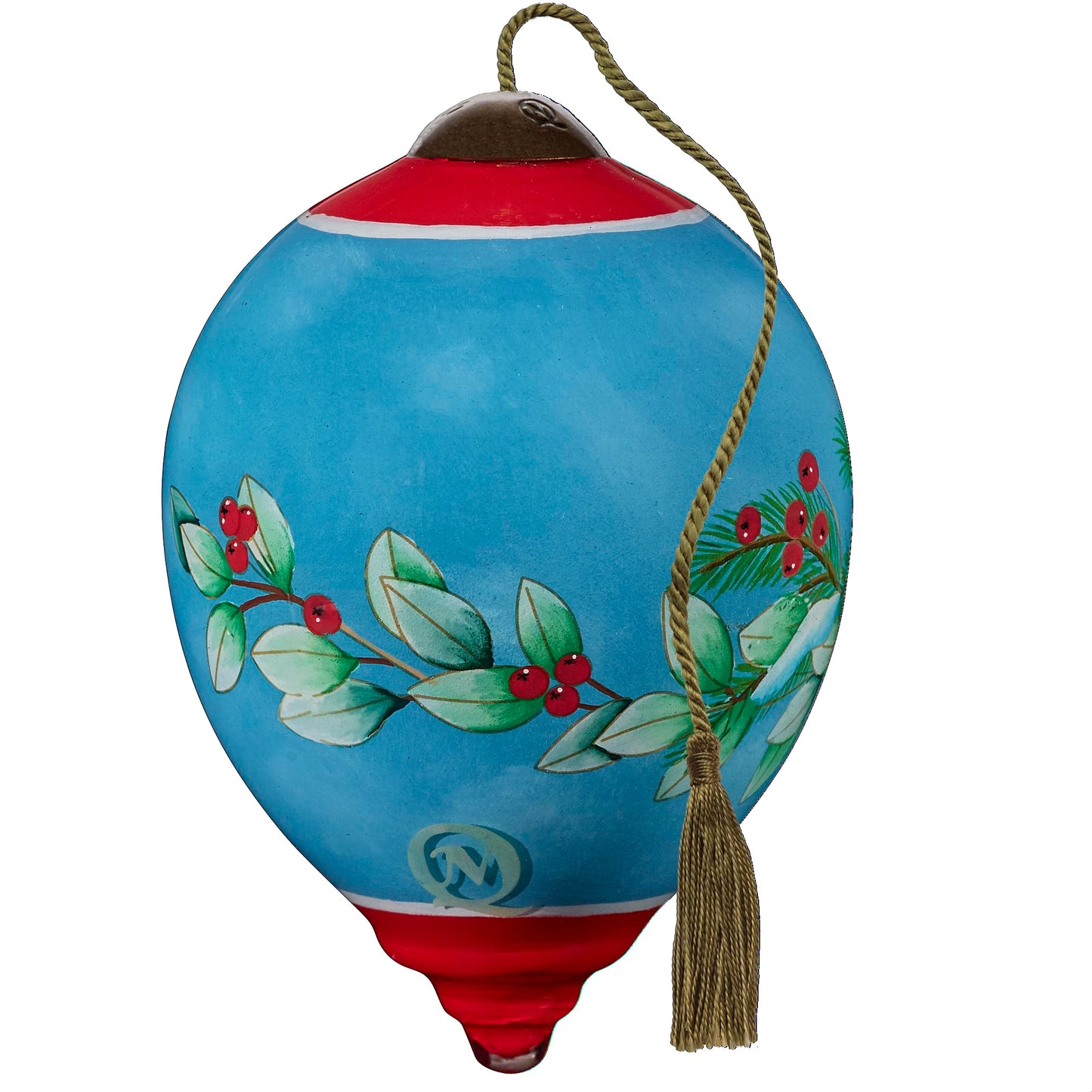 Neqwa Art Welcome Home by Helz Cuppleditch Hand-painted Glass Ornament