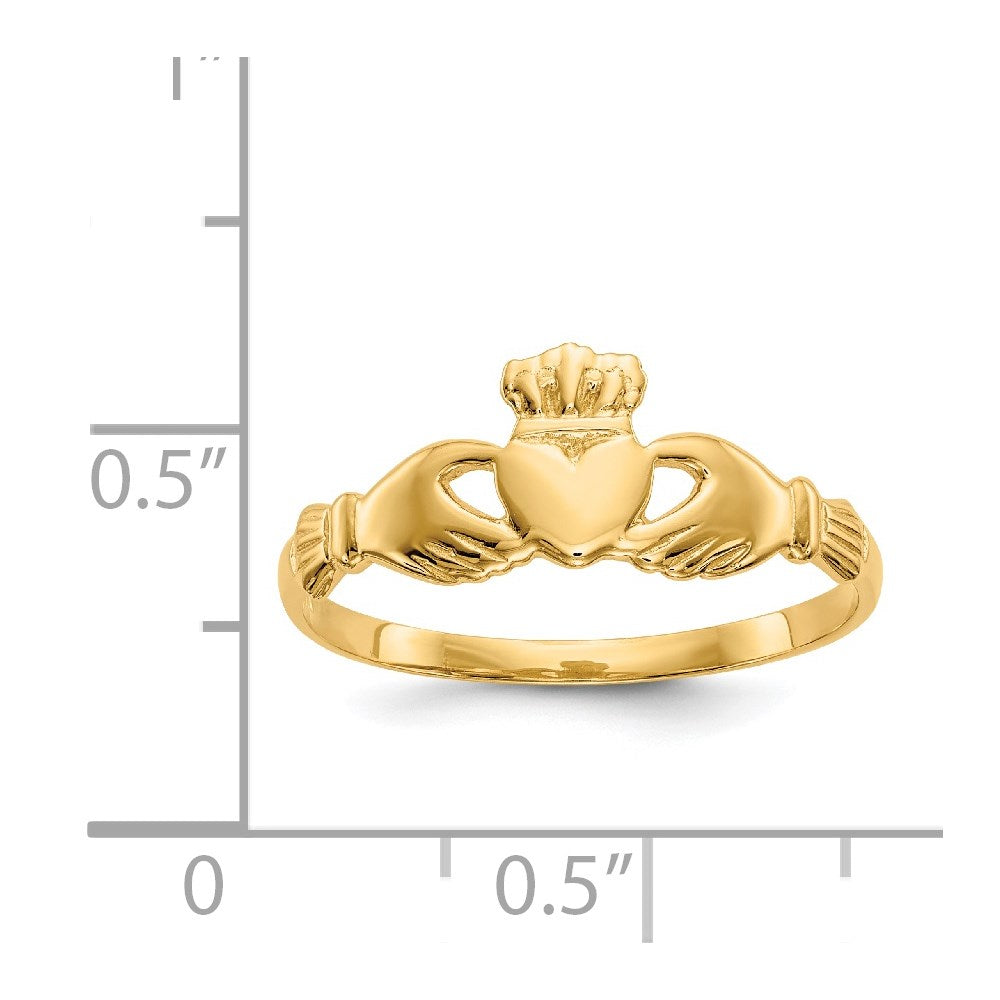 14k Claddagh Ring Size 7