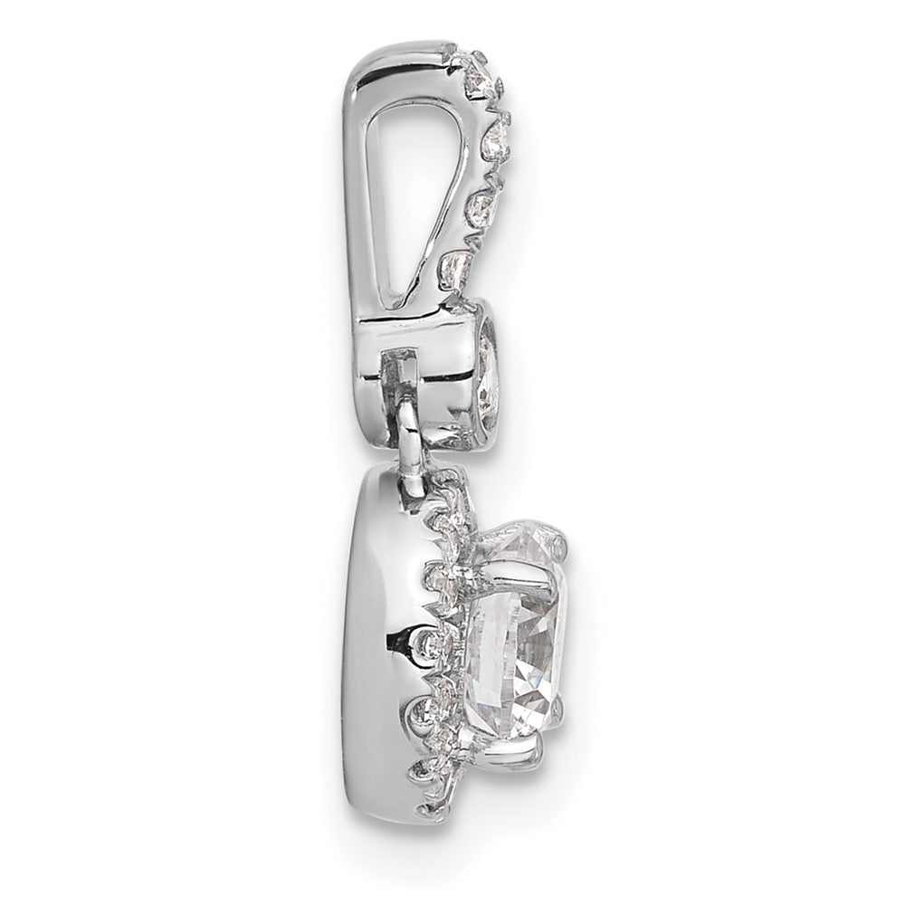 14kw Lab Grown Diamond 0.75ctw Round VS+ F+ Pendant