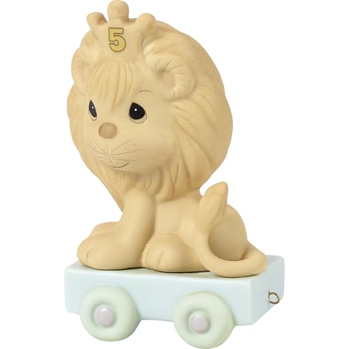 Precious Moments Birthday Train, Age 5, This Day Is Something To Roar About Figurine, Count 1