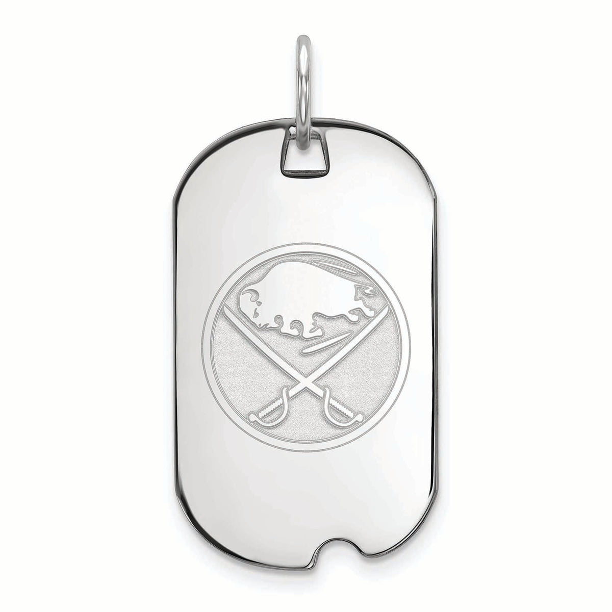 Women's Buffalo Sabres Sterling Silver Small Dog Tag