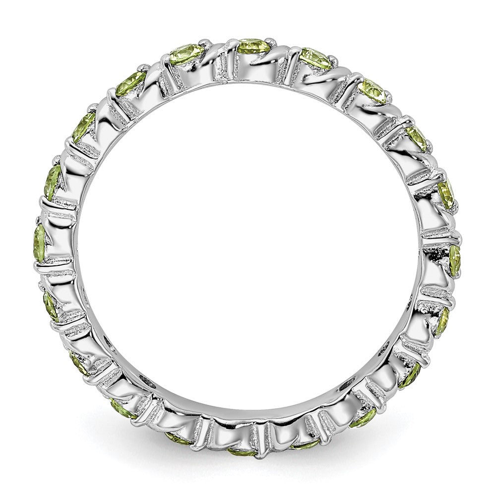 Sterling Silver Stackable Expressions Peridot Ring