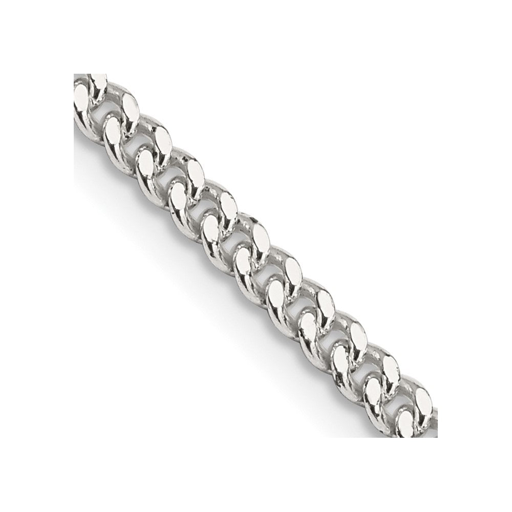 Sterling Silver 3mm Curb Chain 18 Inches
