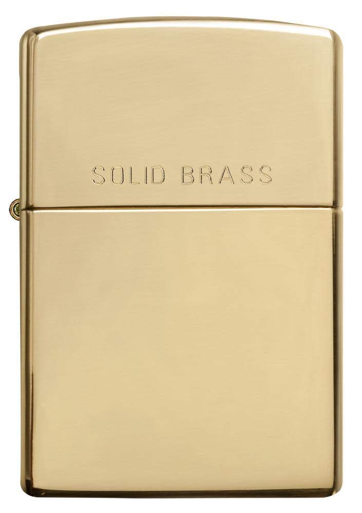 Zippo Brushed Solid Brass Pocket Lighter