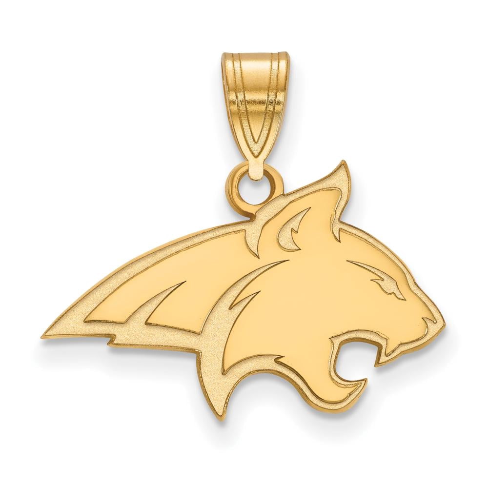 Logoart Sterling Silver Gp Montana State University Medium Pendant