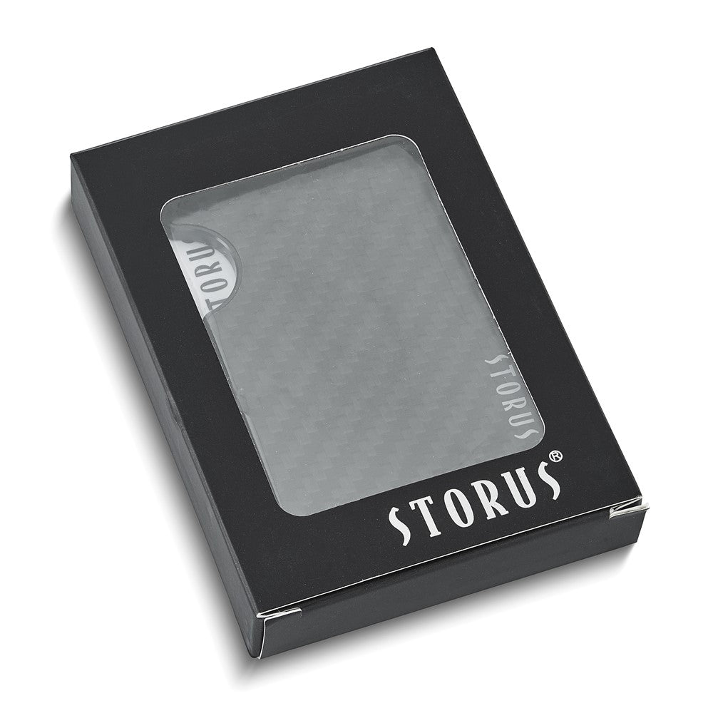 Storus Smart RFID Blocking Carbon Fiber Wallet with Money Clip