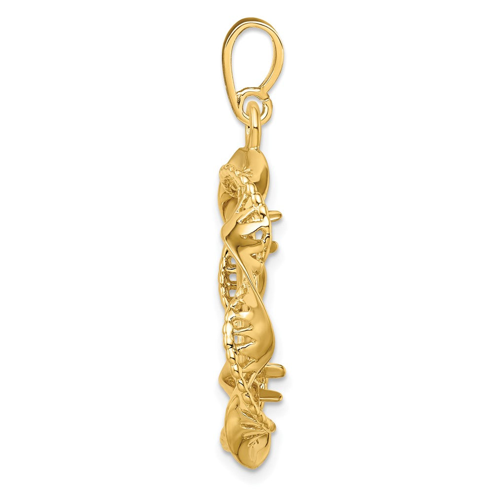 Wideband Distinguished Coin Jewelry 14k Polished Fancy Twisted Ribbon 17.8mm Prong Coin Bezel Pendant