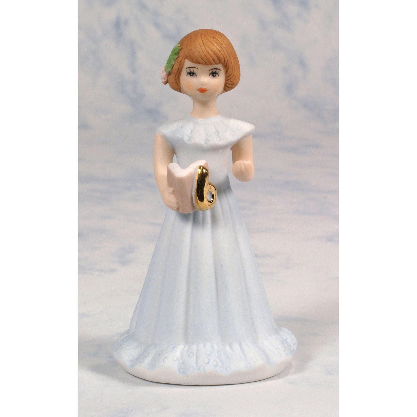 Growing Up Birthday Girls Brunette Age 6 Figurine 4in H