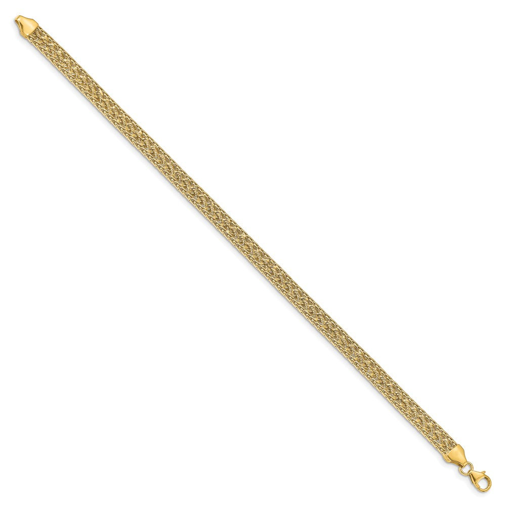 14k Fancy Bracelet 7.5  inches