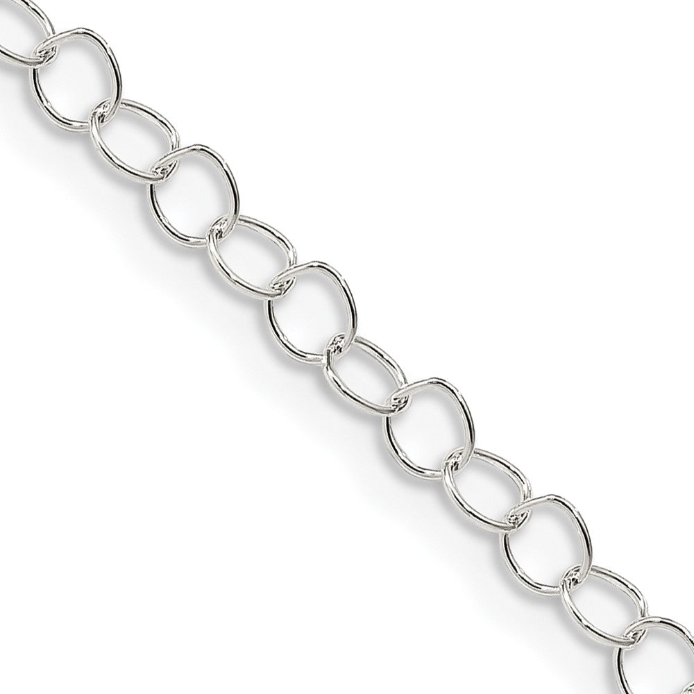 Sterling Silver 3.5mm Fancy Cable Chain 24 Inches