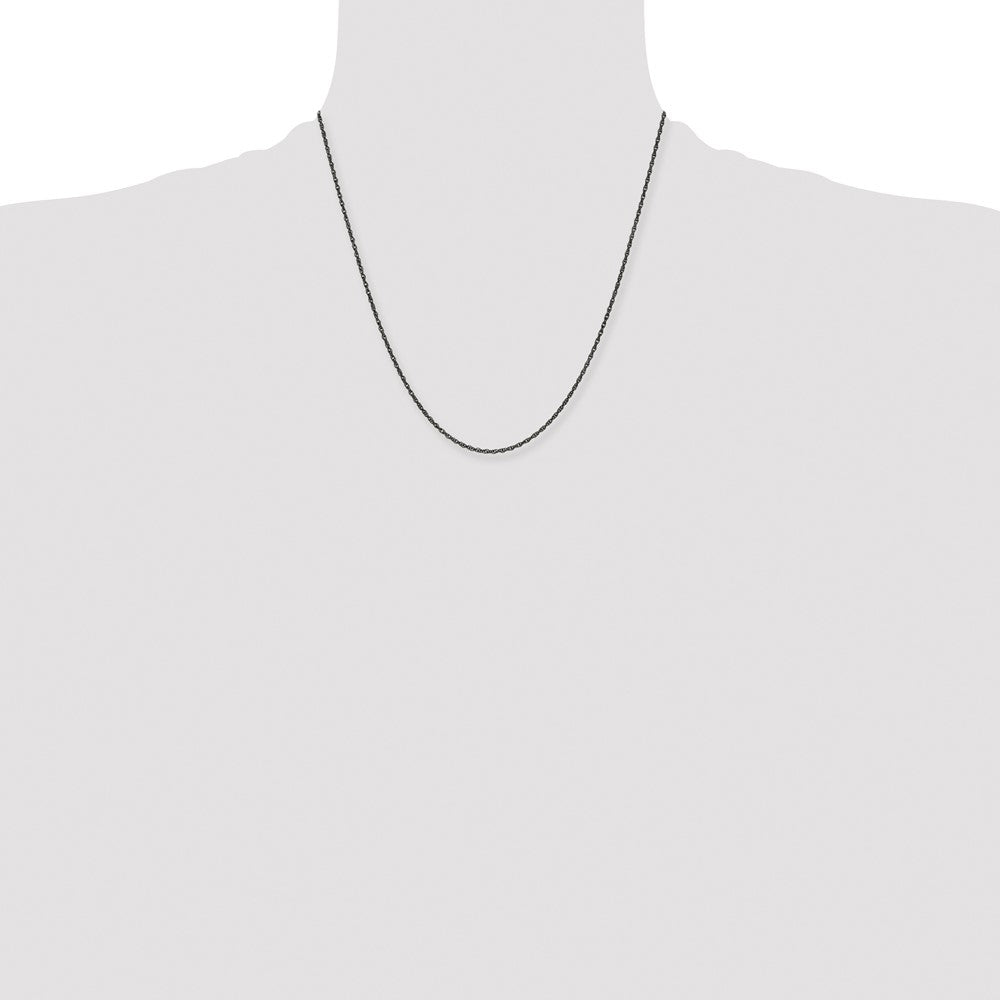 Stainless Steel Oxidized 2mm 20in Fancy Link Chain