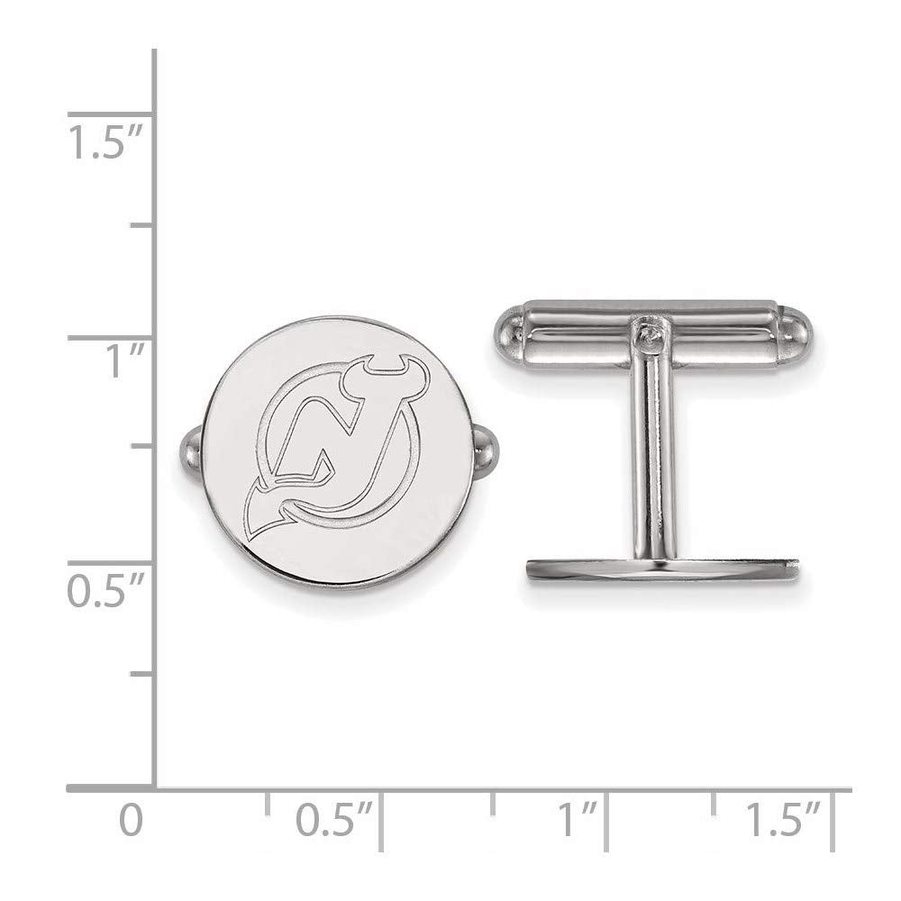 NHL New Jersey Devils Sterling Silver Cuff Links