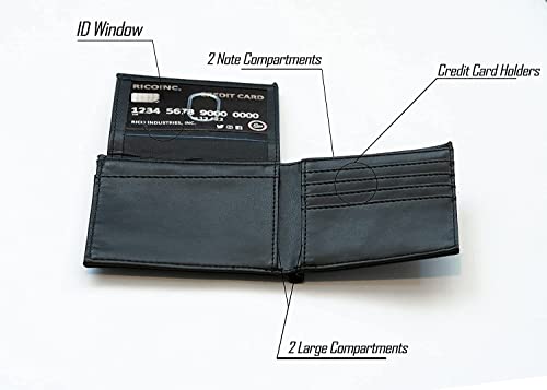 Golden State NBA Warriors Laser Engraved Black Billfold Wallet