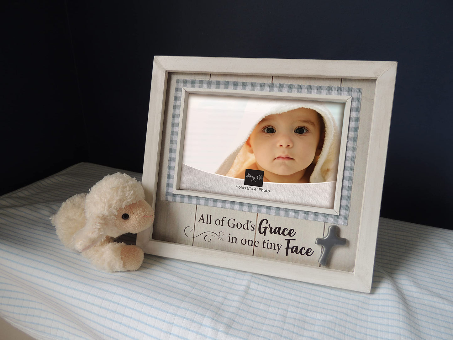Abbey & CA Gift One Tiny Face Baby Frame W/ Easel Back & Hanger