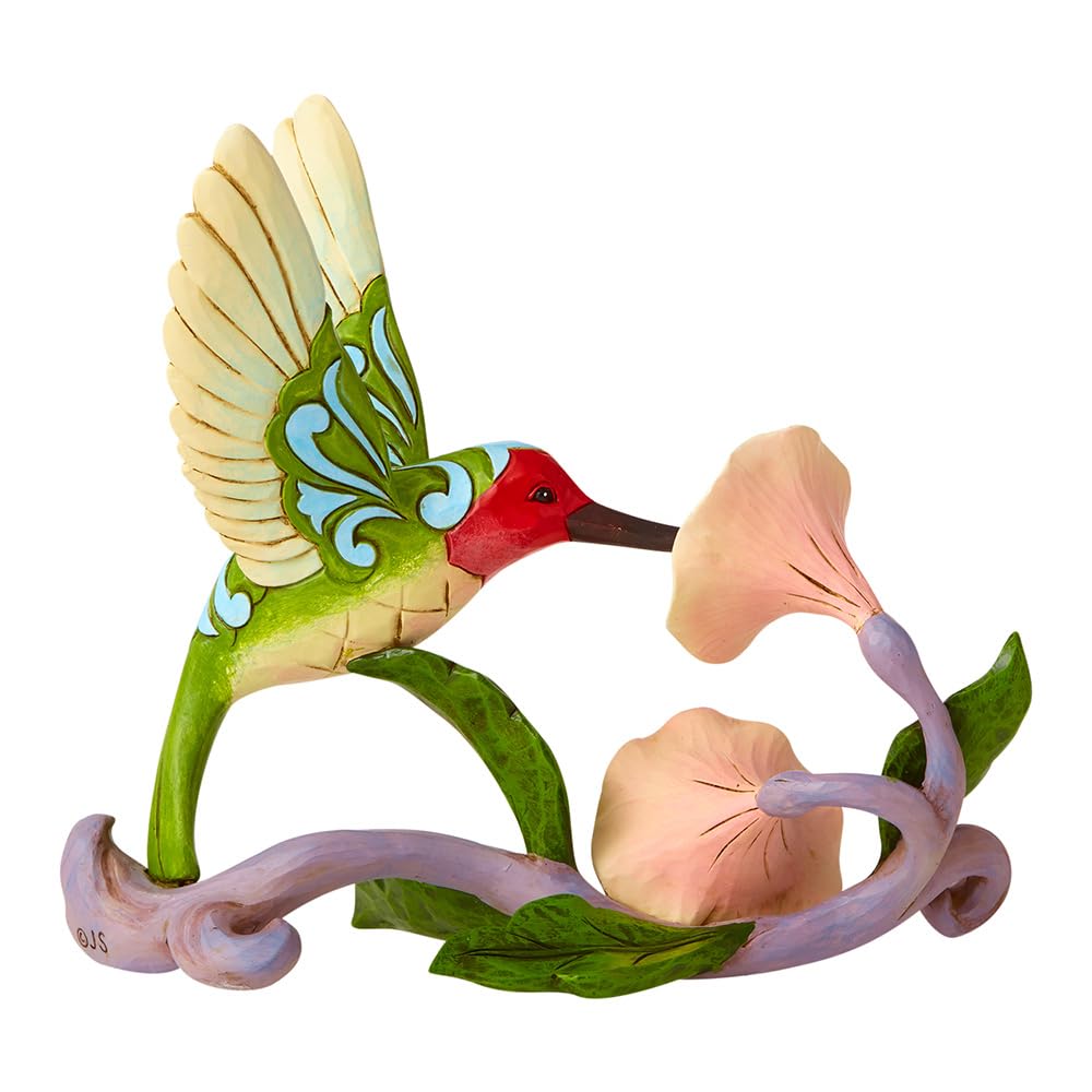 Enesco Jim Shore Heartwood Creek Hummingbird with Flower Figurine