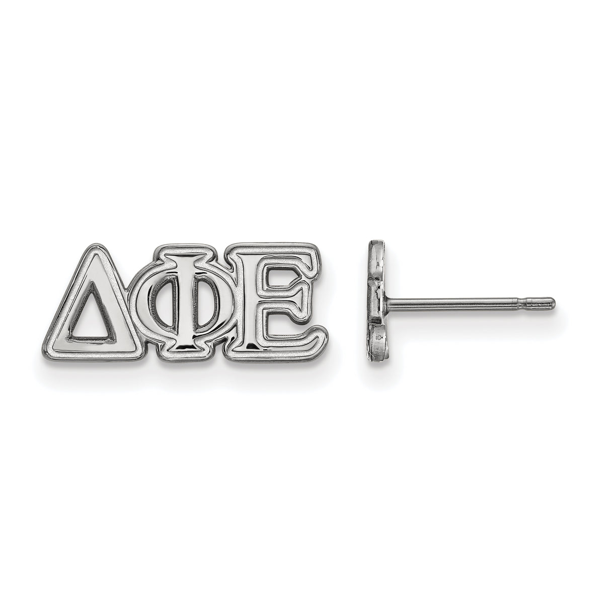 Sterling Silver Official Licensed Greek Sororities Delta Phi Epsilon (???) XS Post Earrings