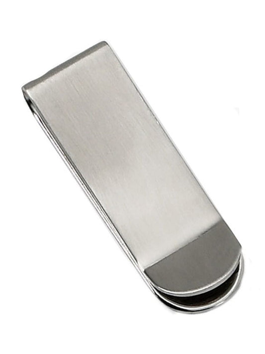 Mens Chisel Money Clip in Stainless Steel