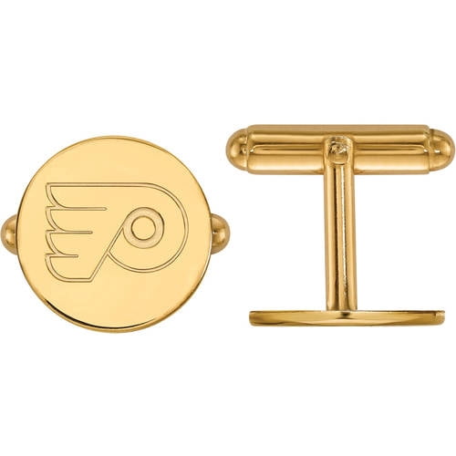 NHL Philadelphia Flyers 14kt Gold-Plated Sterling Silver Cuff Links