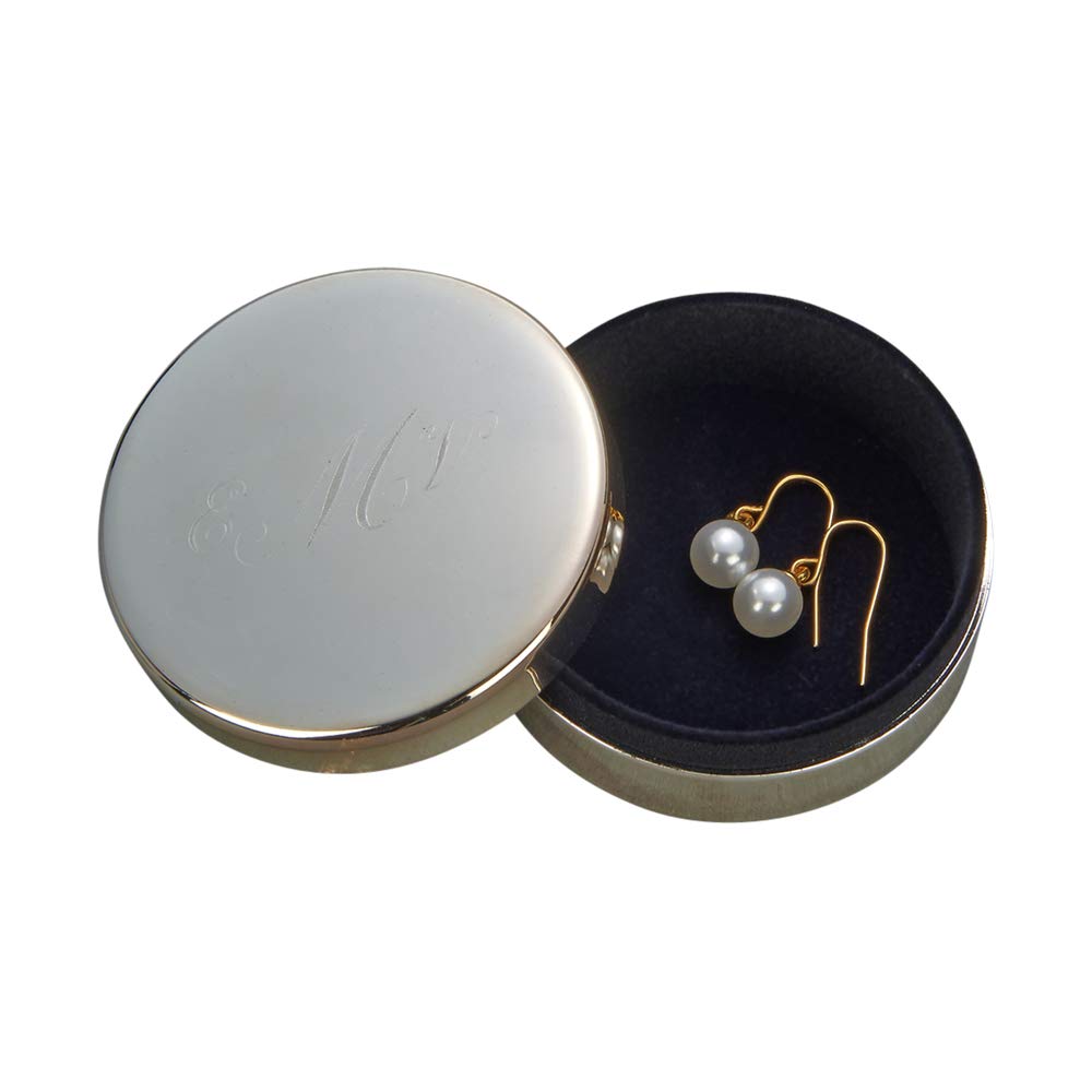 Contemporary Home Living 2.25" Round Classic Jewelry Box