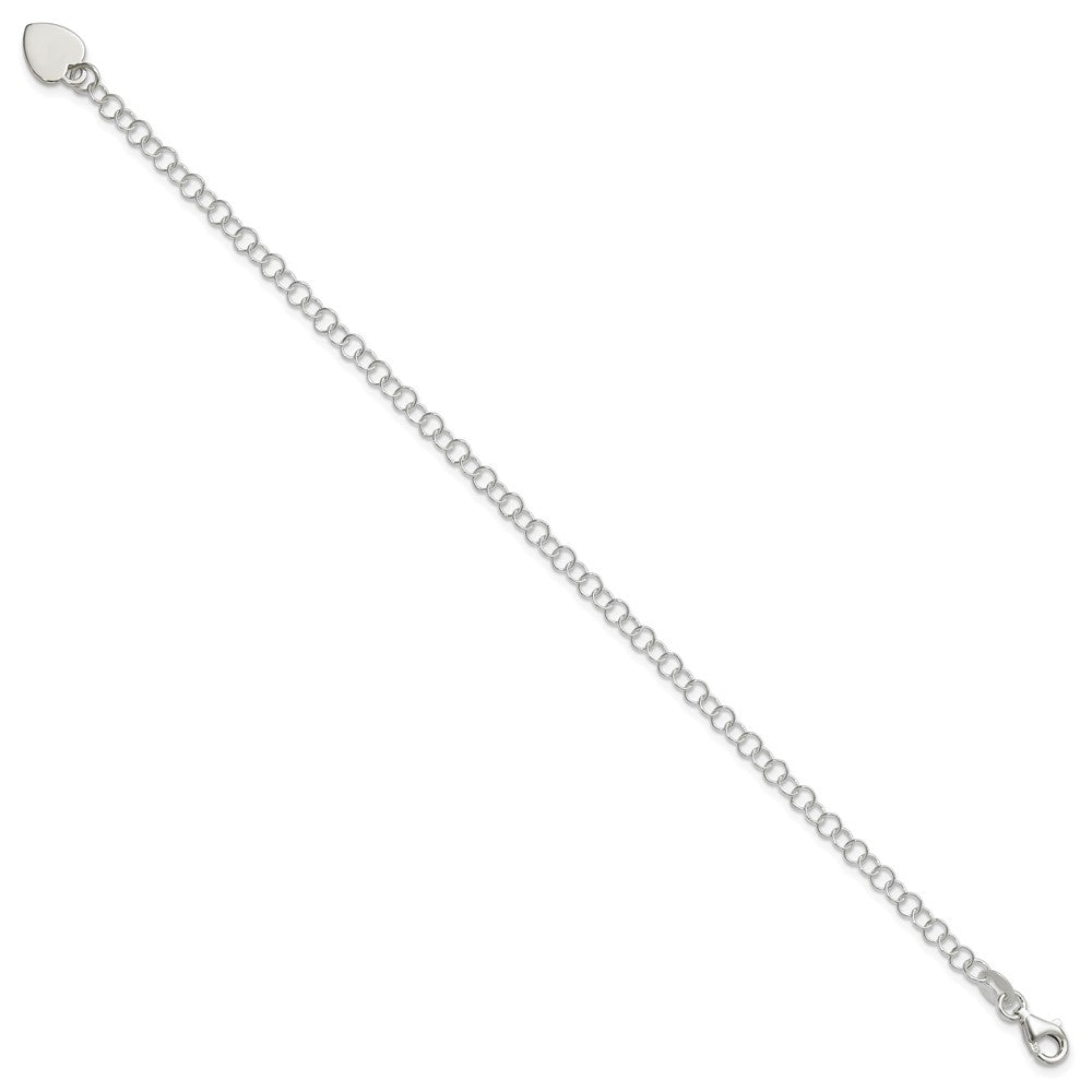 Sterling Silver Round Link Bracelet 7.25 inches