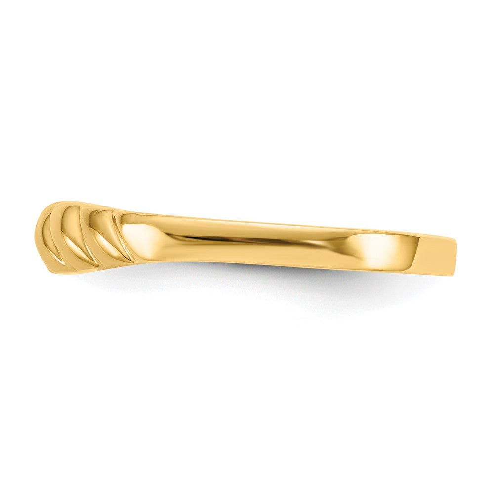 14K Polished Valley Dome Ring Size 6