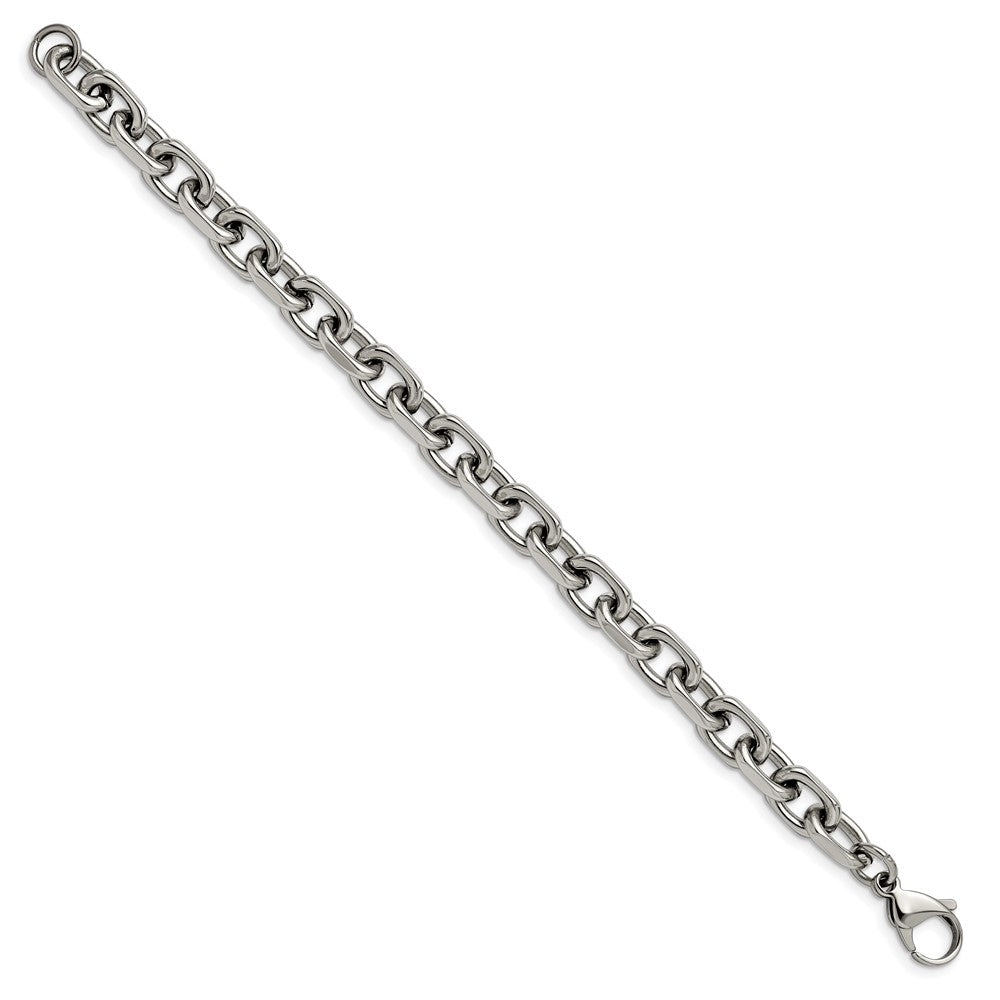 Stainless Steel Polished 8.5mm 8.75in Cable Bracelet 8.75 inches