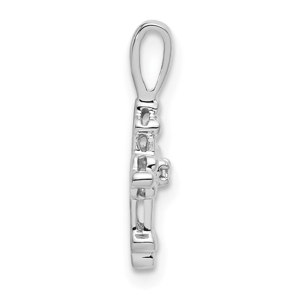 10kw Diamond Cross Pendant