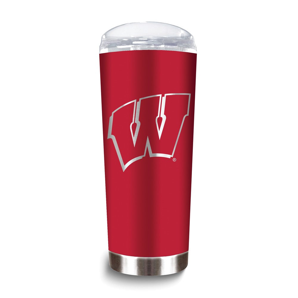 Collegiate University of Wisconsin Stainless Steel 18 oz. Roadie Tumbler with Lid