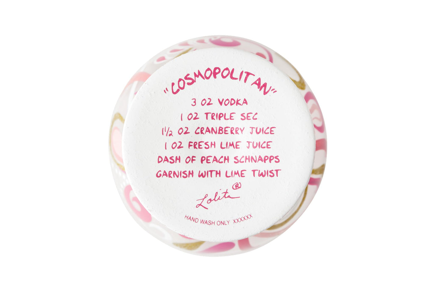 Enesco Lolita Cosmopolitan Cocktail Glass, 12 oz