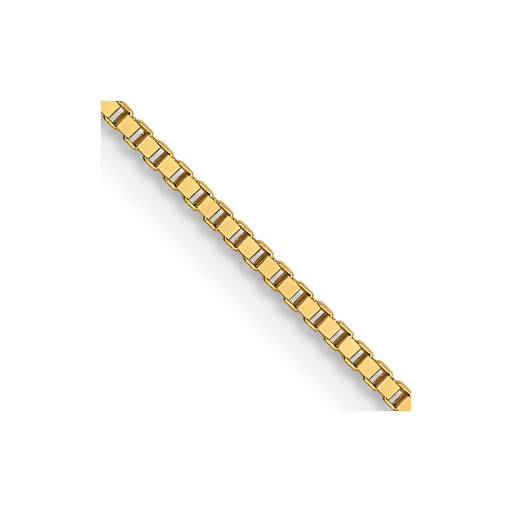 14K .7mm Box with Lobster Clasp Chain