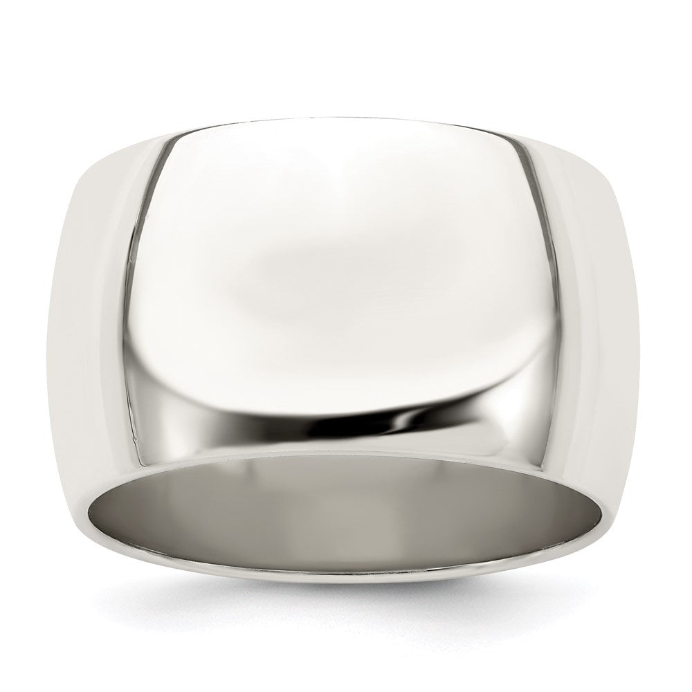 Sterling Silver 12mm Half Round Size 6 Band