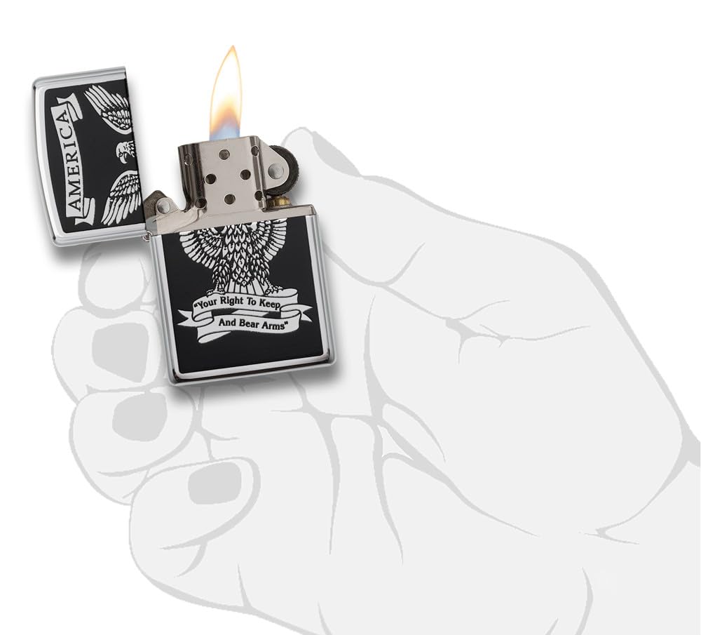 Zippo Eagle High Polish Chrome Pocket Lighter