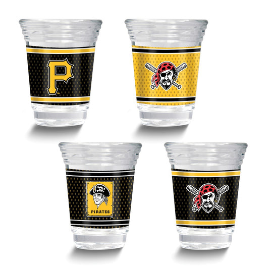 MLB Pittsburgh Pirates 4-piece 2 oz. Shot Glass Set