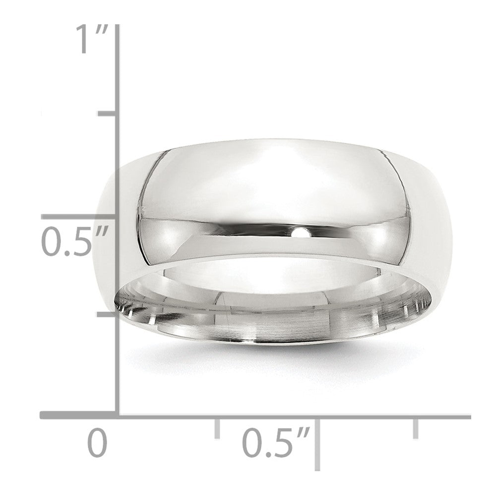 Sterling Silver 8mm Comfort Fit Size 5.5 Band