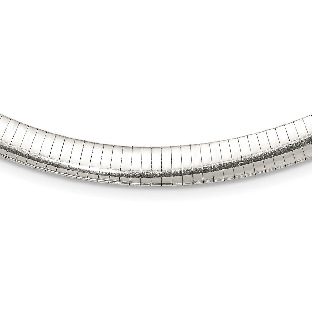 Sterling Silver 8mm Cubetto Necklace 18 Inches