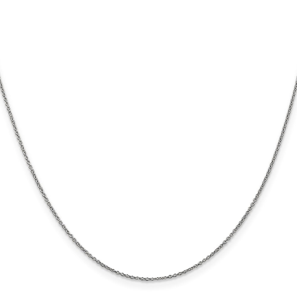 14K White Gold 20 inch .9mm Cable with Lobster Clasp Chain
