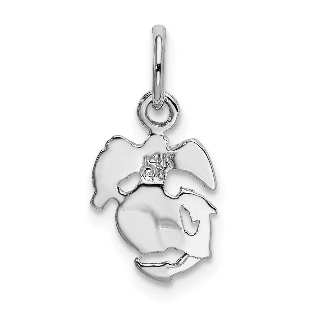 14k White Gold U.S. Marine Corps Insignia Charm