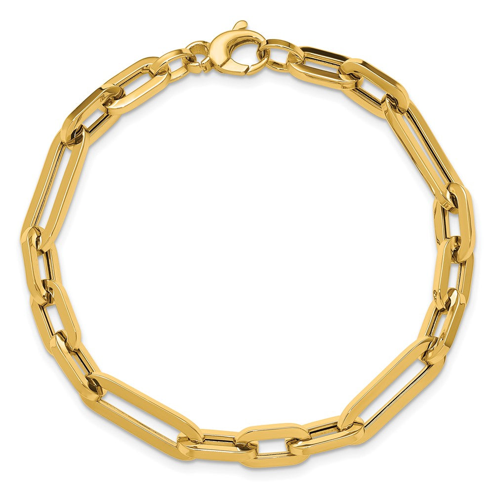 14K Polished Fancy Link Bracelet 7.5  inches