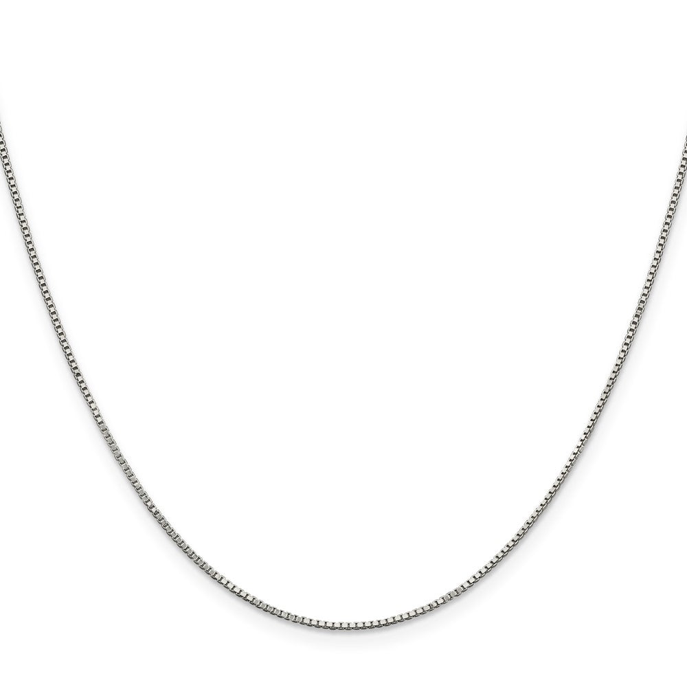 Sterling Silver Rhodium-plated .9mm Box Chain 16 Inches