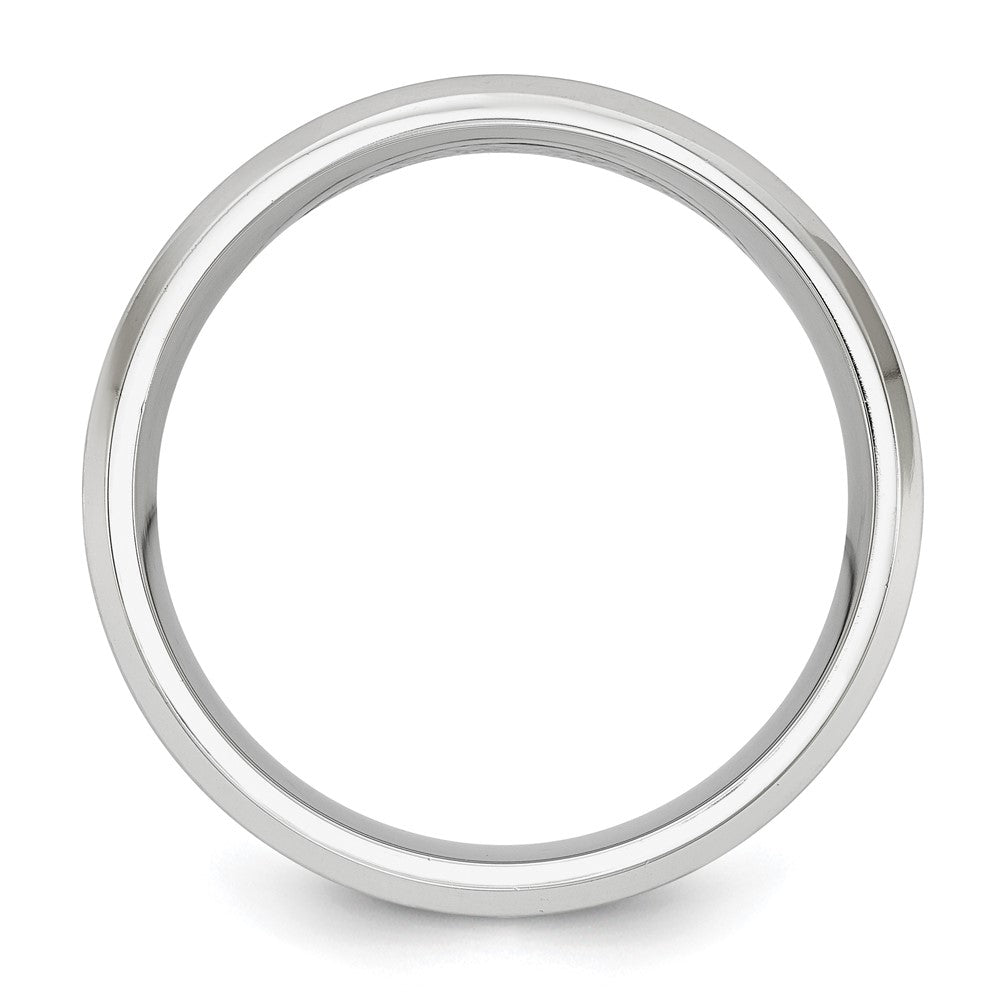 Cobalt Brushed and Polished w/Yellow IP Center Beveled Egde 8mm Band Size - 10