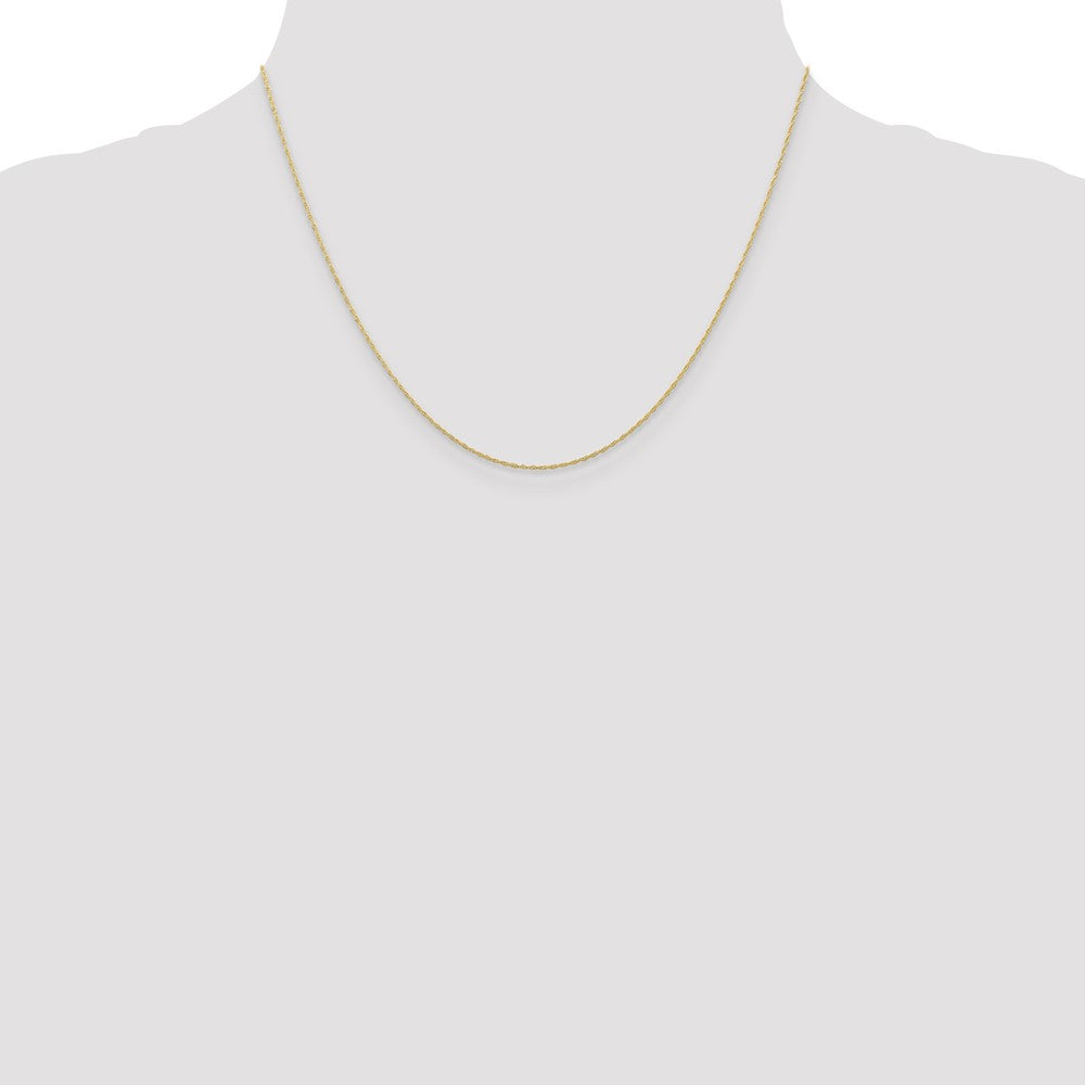 10k .5mm Carded Cable Rope Chain