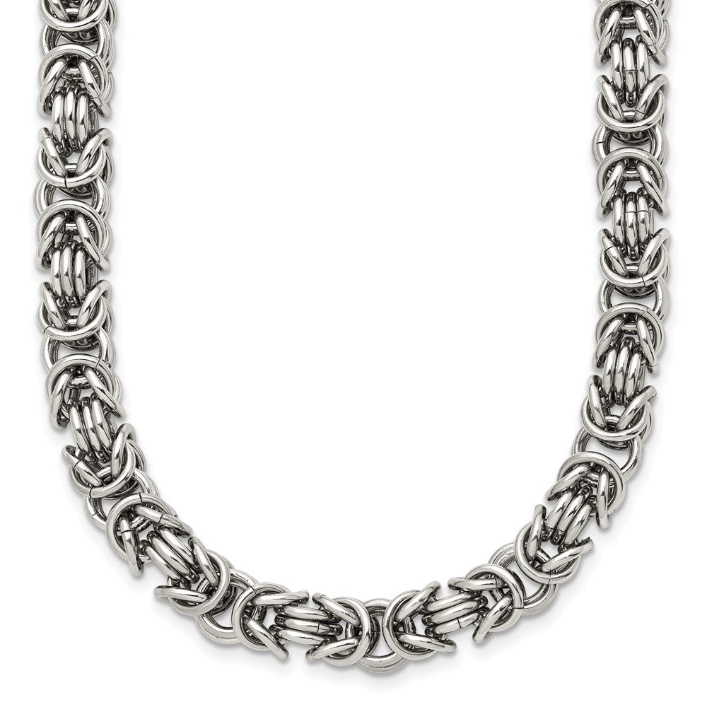 Stainless Steel Polished Fancy Link 18in Necklace