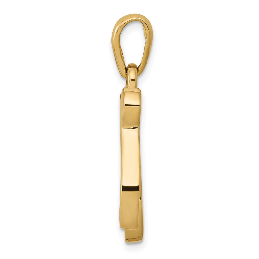 14k Chai Pendant Yellow Gold